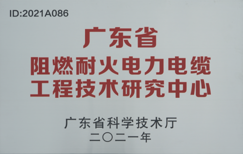 广东省阻燃耐火电力电缆工程技术研究中